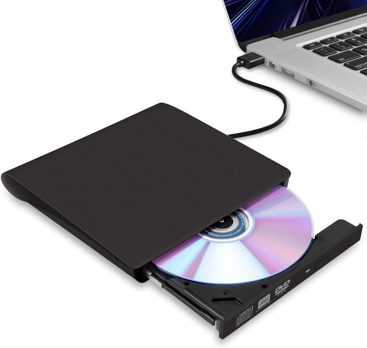 usb external ultra slim cd dvd rom rw player burner drive for macbook air pro imac mac